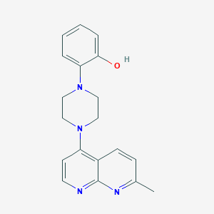 2-[4-(7-Methyl-1,8-naphthyridin-4-yl)piperazin-1-yl]phenol