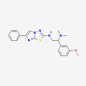 1-(3-methoxyphenyl)-N,N-dimethyl-N'-(6-phenylimidazo[2,1-b][1,3,4]thiadiazol-2-yl)ethane-1,2-diamine