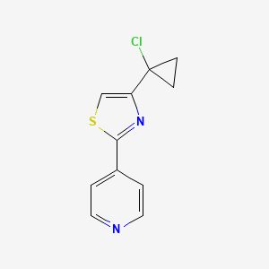 4-(1-Chlorocyclopropyl)-2-pyridin-4-yl-1,3-thiazole