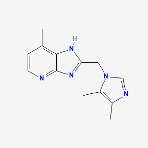 2-[(4,5-dimethylimidazol-1-yl)methyl]-7-methyl-1H-imidazo[4,5-b]pyridine