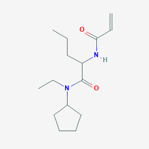 N-cyclopentyl-N-ethyl-2-(prop-2-enamido)pentanamide