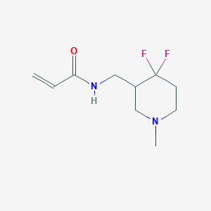 N-[(4,4-difluoro-1-methylpiperidin-3-yl)methyl]prop-2-enamide