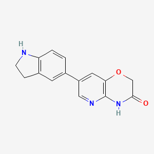 7-(2,3-dihydro-1H-indol-5-yl)-4H-pyrido[3,2-b][1,4]oxazin-3-one