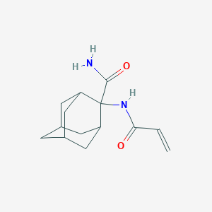 molecular formula C14H20N2O2 B7445730 2-(Prop-2-enamido)adamantane-2-carboxamide 