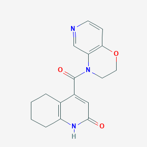 4-(2,3-dihydropyrido[4,3-b][1,4]oxazine-4-carbonyl)-5,6,7,8-tetrahydro-1H-quinolin-2-one