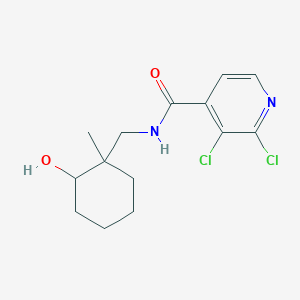 2,3-dichloro-N-[(2-hydroxy-1-methylcyclohexyl)methyl]pyridine-4-carboxamide