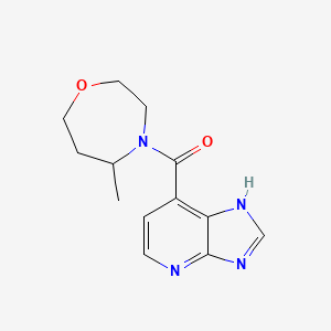 molecular formula C13H16N4O2 B7445773 1H-imidazo[4,5-b]pyridin-7-yl-(5-methyl-1,4-oxazepan-4-yl)methanone 