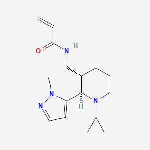 N-{[(2R,3S)-1-cyclopropyl-2-(1-methyl-1H-pyrazol-5-yl)piperidin-3-yl]methyl}prop-2-enamide