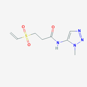 3-(ethenesulfonyl)-N-(1-methyl-1H-1,2,3-triazol-5-yl)propanamide