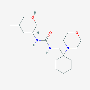 1-(1-Hydroxy-4-methylpentan-2-yl)-3-[(1-morpholin-4-ylcyclohexyl)methyl]urea