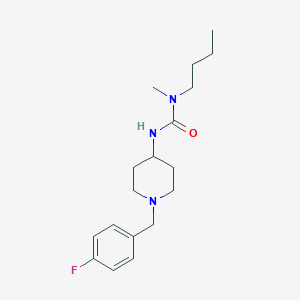 1-Butyl-3-[1-[(4-fluorophenyl)methyl]piperidin-4-yl]-1-methylurea