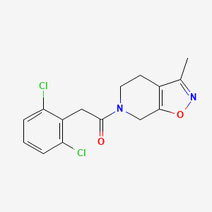 2-(2,6-dichlorophenyl)-1-(3-methyl-5,7-dihydro-4H-[1,2]oxazolo[5,4-c]pyridin-6-yl)ethanone