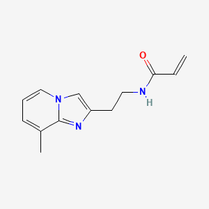 molecular formula C13H15N3O B7445851 N-(2-{8-methylimidazo[1,2-a]pyridin-2-yl}ethyl)prop-2-enamide 