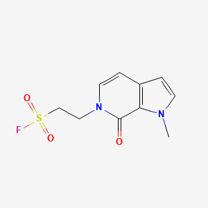 molecular formula C10H11FN2O3S B7445880 2-{1-methyl-7-oxo-1H,6H,7H-pyrrolo[2,3-c]pyridin-6-yl}ethane-1-sulfonyl fluoride 