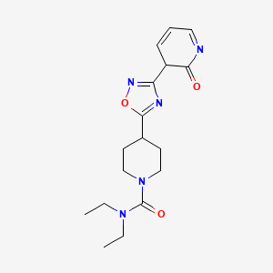 N,N-diethyl-4-[3-(2-oxo-3H-pyridin-3-yl)-1,2,4-oxadiazol-5-yl]piperidine-1-carboxamide