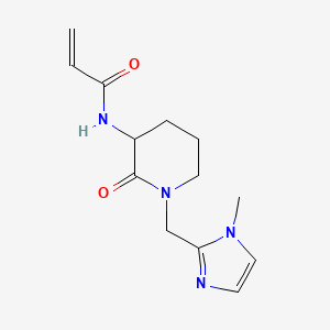 N-{1-[(1-methyl-1H-imidazol-2-yl)methyl]-2-oxopiperidin-3-yl}prop-2-enamide