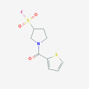 1-(Thiophene-2-carbonyl)pyrrolidine-3-sulfonyl fluoride