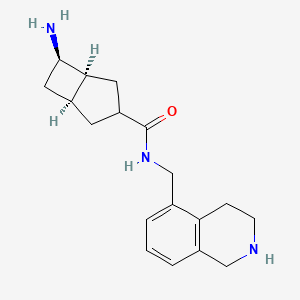 (1S,5S,6R)-6-amino-N-(1,2,3,4-tetrahydroisoquinolin-5-ylmethyl)bicyclo[3.2.0]heptane-3-carboxamide