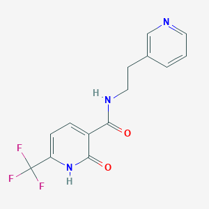 2-oxo-N-(2-pyridin-3-ylethyl)-6-(trifluoromethyl)-1H-pyridine-3-carboxamide