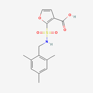 2-[(2,4,6-Trimethylphenyl)methylsulfamoyl]furan-3-carboxylic acid