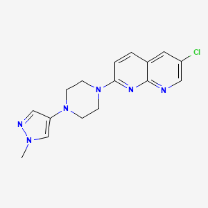 6-Chloro-2-[4-(1-methylpyrazol-4-yl)piperazin-1-yl]-1,8-naphthyridine