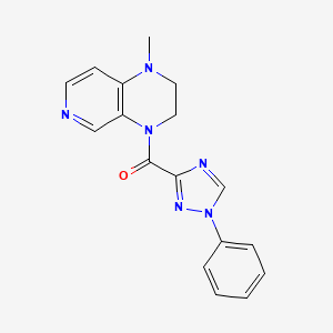 (1-Methyl-2,3-dihydropyrido[3,4-b]pyrazin-4-yl)-(1-phenyl-1,2,4-triazol-3-yl)methanone