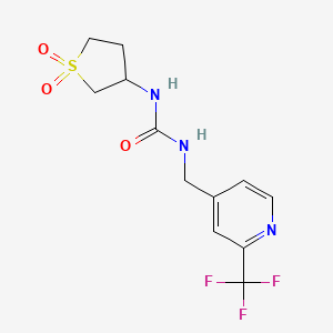 1-(1,1-Dioxothiolan-3-yl)-3-[[2-(trifluoromethyl)pyridin-4-yl]methyl]urea