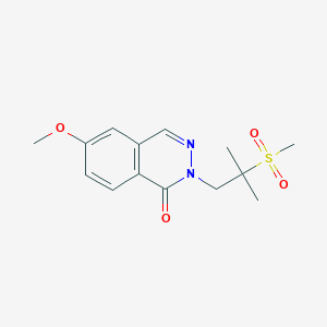 6-Methoxy-2-(2-methyl-2-methylsulfonylpropyl)phthalazin-1-one