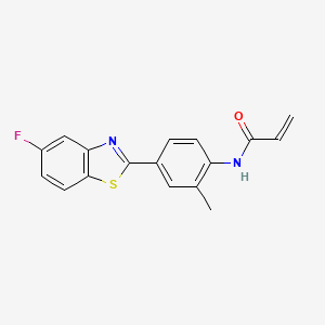 N-[4-(5-fluoro-1,3-benzothiazol-2-yl)-2-methylphenyl]prop-2-enamide