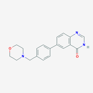 6-[4-(morpholin-4-ylmethyl)phenyl]-3H-quinazolin-4-one