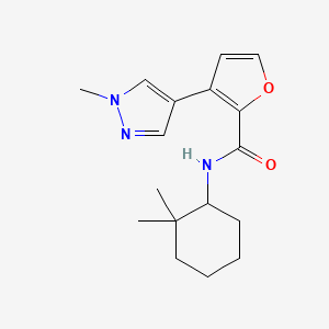 N-(2,2-dimethylcyclohexyl)-3-(1-methylpyrazol-4-yl)furan-2-carboxamide