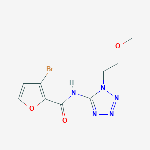 3-bromo-N-[1-(2-methoxyethyl)tetrazol-5-yl]furan-2-carboxamide