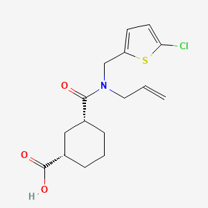 (1S,3R)-3-[(5-chlorothiophen-2-yl)methyl-prop-2-enylcarbamoyl]cyclohexane-1-carboxylic acid