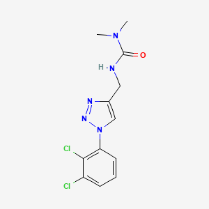 3-[[1-(2,3-Dichlorophenyl)triazol-4-yl]methyl]-1,1-dimethylurea