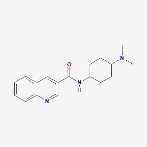 N-[4-(dimethylamino)cyclohexyl]quinoline-3-carboxamide