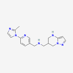 N-[[6-(2-methylimidazol-1-yl)pyridin-3-yl]methyl]-1-(4,5,6,7-tetrahydropyrazolo[1,5-a]pyrimidin-6-yl)methanamine