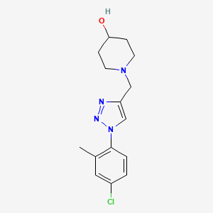 1-[[1-(4-Chloro-2-methylphenyl)triazol-4-yl]methyl]piperidin-4-ol