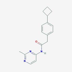 2-(4-cyclobutylphenyl)-N-(2-methylpyrimidin-4-yl)acetamide