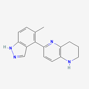 6-(5-methyl-1H-indazol-4-yl)-1,2,3,4-tetrahydro-1,5-naphthyridine