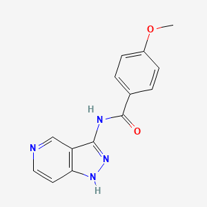 4-methoxy-N-(1H-pyrazolo[4,3-c]pyridin-3-yl)benzamide