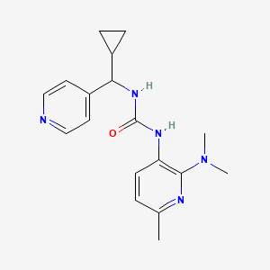 1-[Cyclopropyl(pyridin-4-yl)methyl]-3-[2-(dimethylamino)-6-methylpyridin-3-yl]urea