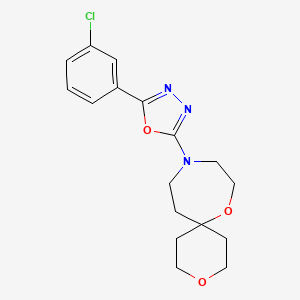 10-[5-(3-Chlorophenyl)-1,3,4-oxadiazol-2-yl]-3,7-dioxa-10-azaspiro[5.6]dodecane