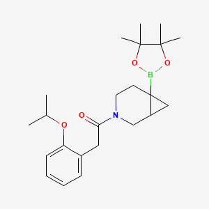 2-[2-(Propan-2-yloxy)phenyl]-1-[6-(4,4,5,5-tetramethyl-1,3,2-dioxaborolan-2-yl)-3-azabicyclo[4.1.0]heptan-3-yl]ethan-1-one