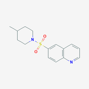 6-(4-Methylpiperidin-1-yl)sulfonylquinoline