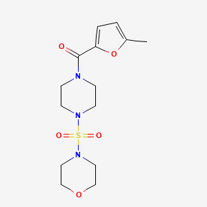 (5-Methylfuran-2-yl)-(4-morpholin-4-ylsulfonylpiperazin-1-yl)methanone