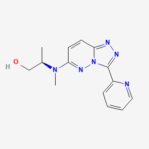 (2R)-2-[methyl-(3-pyridin-2-yl-[1,2,4]triazolo[4,3-b]pyridazin-6-yl)amino]propan-1-ol