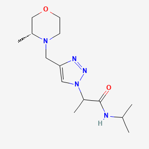 2-[4-[[(3R)-3-methylmorpholin-4-yl]methyl]triazol-1-yl]-N-propan-2-ylpropanamide