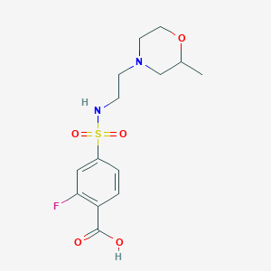 2-Fluoro-4-[2-(2-methylmorpholin-4-yl)ethylsulfamoyl]benzoic acid