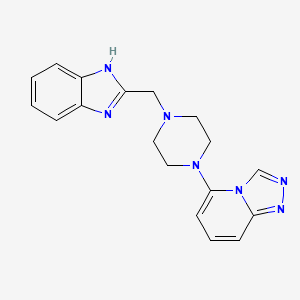 5-[4-(1H-benzimidazol-2-ylmethyl)piperazin-1-yl]-[1,2,4]triazolo[4,3-a]pyridine