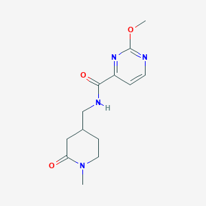 2-methoxy-N-[(1-methyl-2-oxopiperidin-4-yl)methyl]pyrimidine-4-carboxamide